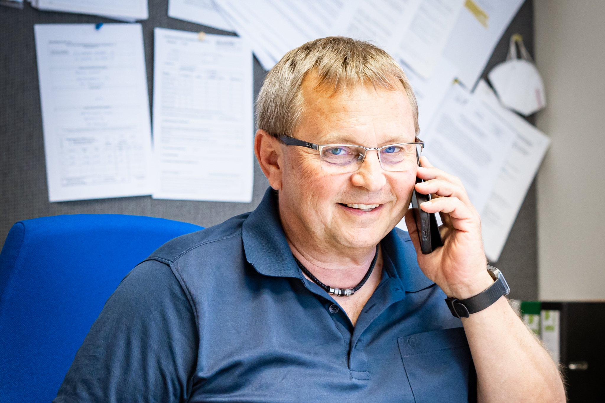 Gerald Schmidt bei der Arbeit